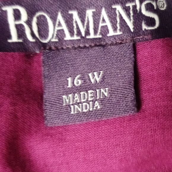 Roaman's Dark Berry Blouse With Studs 💜☔🍇 - Picture 11 of 11